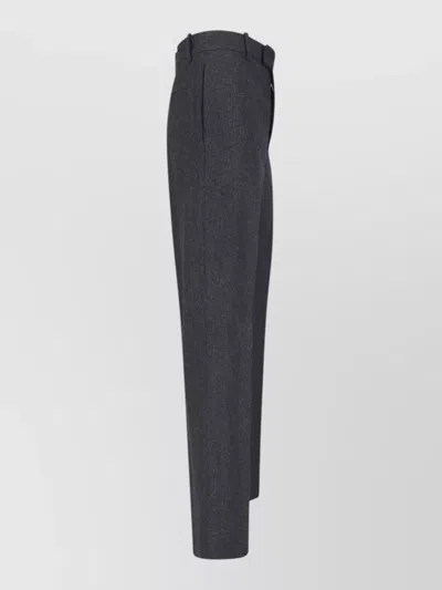 Jil Sander Straight Leg Pants Belt Loops Pockets In Blue