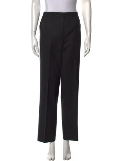 Pre-owned Jil Sander Straight Leg Pants In Black
