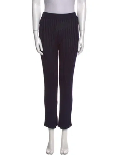 Pre-owned Jil Sander Straight Leg Pants In Blue