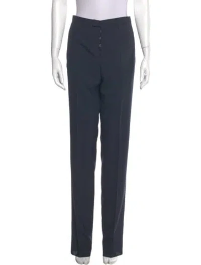 Pre-owned Jil Sander Straight Leg Pants In Blue