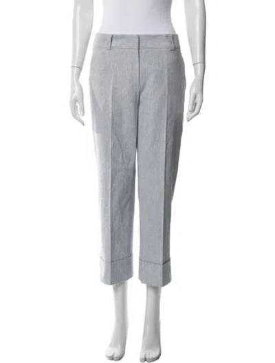 Pre-owned Jil Sander Straight Leg Pants In Blue