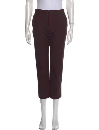 Pre-owned Jil Sander Straight Leg Pants In Brown