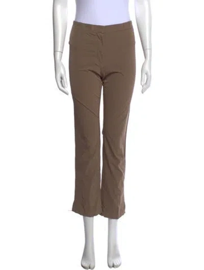 Pre-owned Jil Sander Straight Leg Pants In Brown