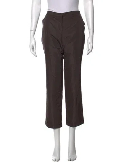 Pre-owned Jil Sander Straight Leg Pants In Brown