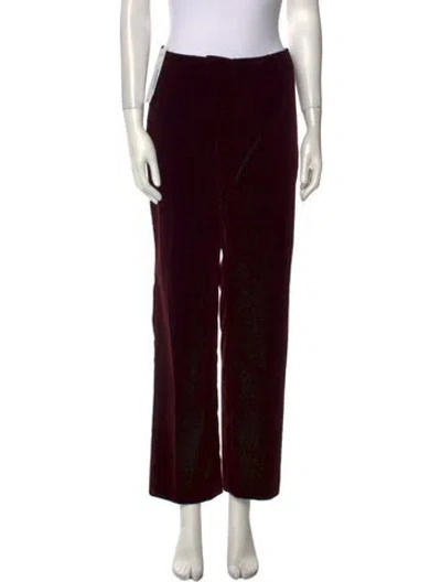 Pre-owned Jil Sander Straight Leg Pants In Burgundy