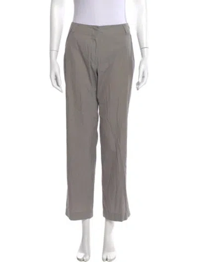 Pre-owned Jil Sander Straight Leg Pants In Gray
