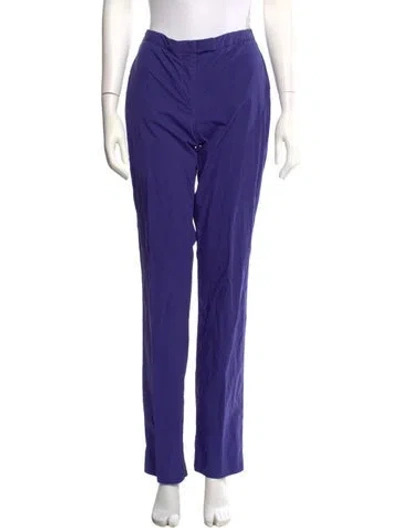 Pre-owned Jil Sander Straight Leg Pants In Purple