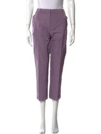 Pre-owned Jil Sander Straight Leg Pants In Purple