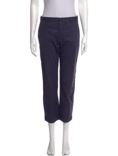 Pre-owned Jil Sander Straight Leg Pants In Purple
