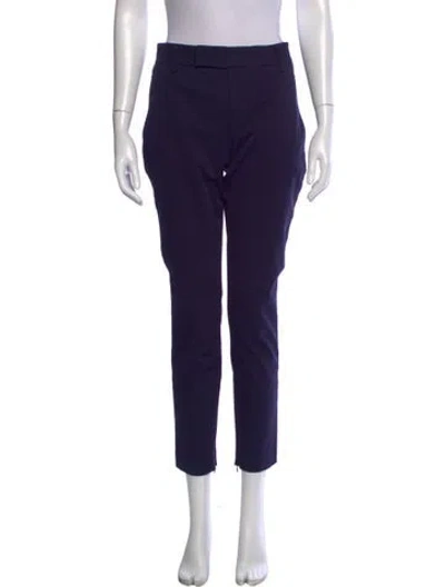 Pre-owned Jil Sander Straight Leg Pants In Purple