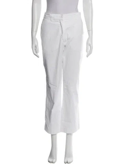 Pre-owned Jil Sander Straight Leg Pants In White