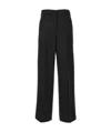 Jil Sander Elasticated-waist Wide-leg Trousers In Black