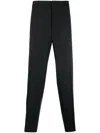 Jil Sander Black Tapered Pants In Black