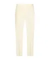 Jil Sander Pressed-crease Tailored Trousers In White