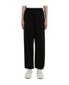 Jil Sander Relaxed Fit Black Activewear Pants In Black