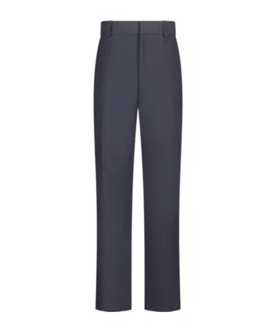 Jil Sander Pressed-crease Tailored Trousers In Black