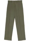 Jil Sander Straight-leg Trousers In Green