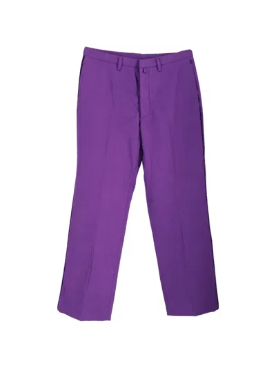 Pre-owned Jil Sander Straight-leg Trousers In Purple
