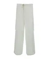Jil Sander White Cargo Pants In Cotton Man In White