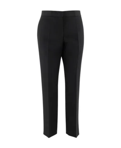 Jil Sander Straight-leg Wool Trousers In Black