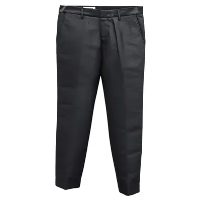 Pre-owned Jil Sander Straight Pants In Black Cotton