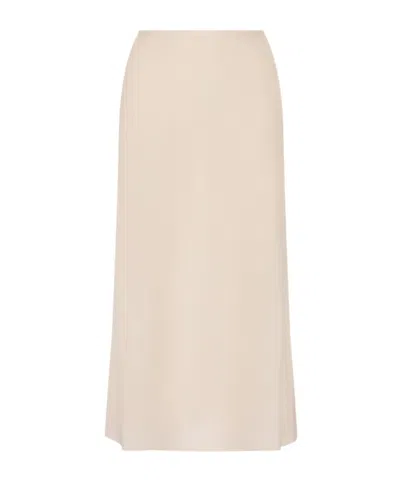 Jil Sander Straight Skirt In Brown