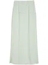 Jil Sander Straight Skirt In Green