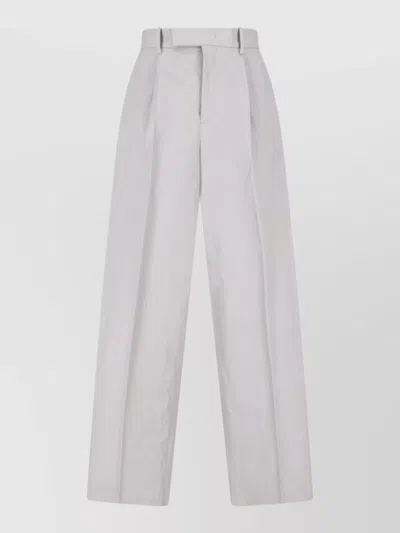 Jil Sander Straight Trousers Belt Loops Button Detail In Multi