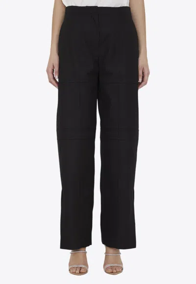 Jil Sander Straight-leg Cargo Pants In Black