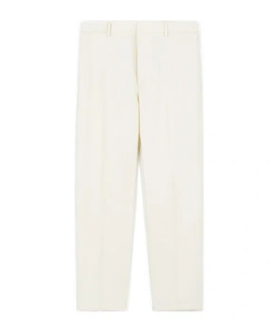 Jil Sander Straight-leg Casual Pants In White
