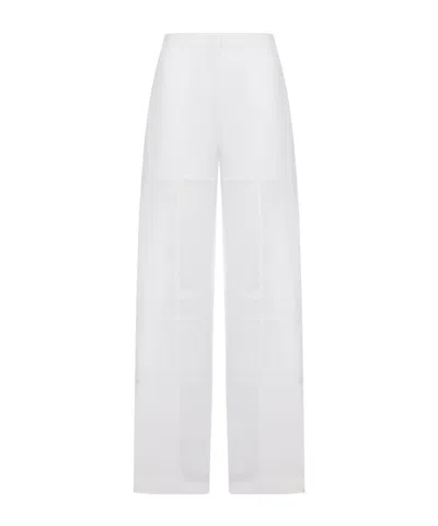 Jil Sander Straight-leg Casual Pants In White