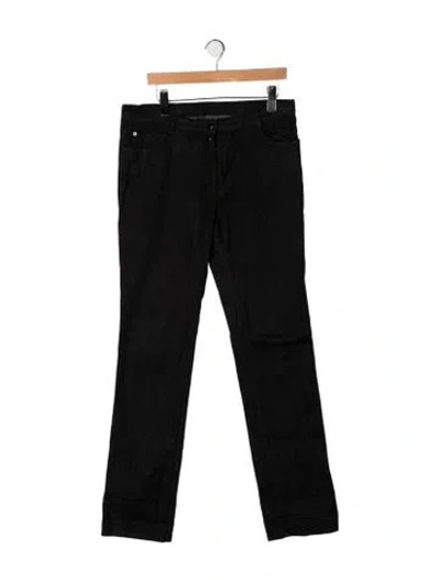 Pre-owned Jil Sander Straight-leg Jeans In Black