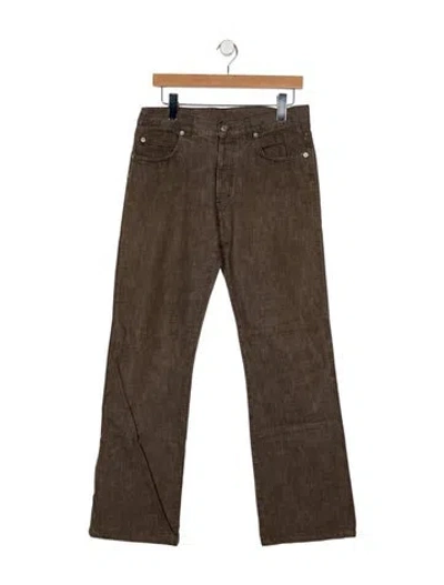 Pre-owned Jil Sander Straight-leg Jeans In Brown