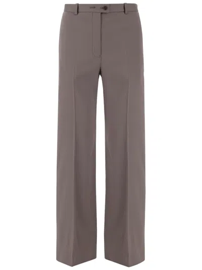 Jil Sander Straight-leg Tailored Pants With Seam Details In Gray