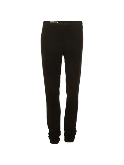 Pre-owned Jil Sander Straight-leg Trousers In Black