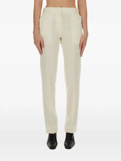 Jil Sander Straight-leg Trousers In White