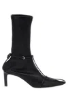 Jil Sander Strap Ankle Boots In Black