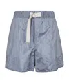 Jil Sander Strap-up Shorts In Gray