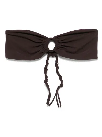 JIL SANDER STRAPLESS BIKINI TOP