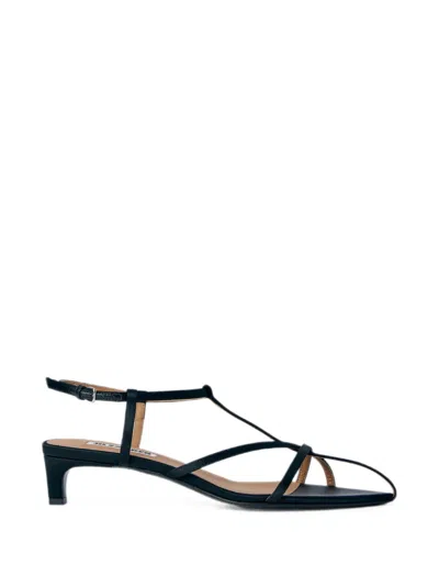 Jil Sander Strappy Buckle-fastening Sandals In Black