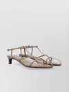 Jil Sander Strappy Kitten Heel Sandals