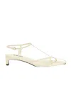 Jil Sander 45 Leather Sandals In Nude