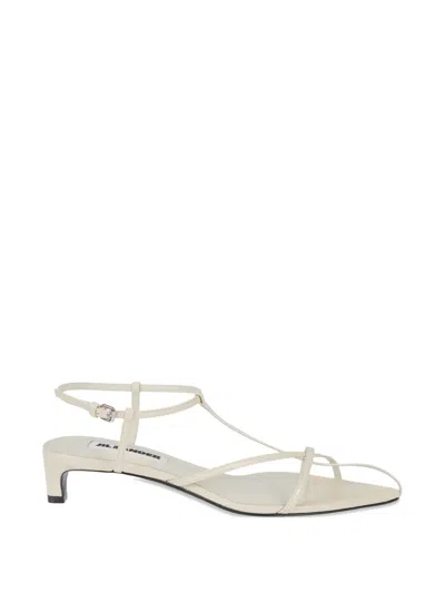 Jil Sander Strappy Pointed-toe Sandals In Neutral