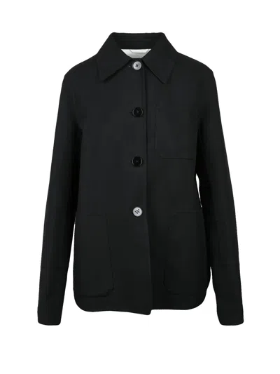 Jil Sander Stretch Canvas Jacket - Black