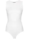 Jil Sander Stretch-design Bodysuit In Weiss