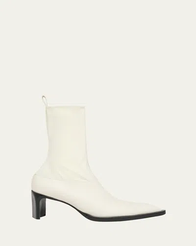 Jil Sander Stretch Leather Ankle Booties