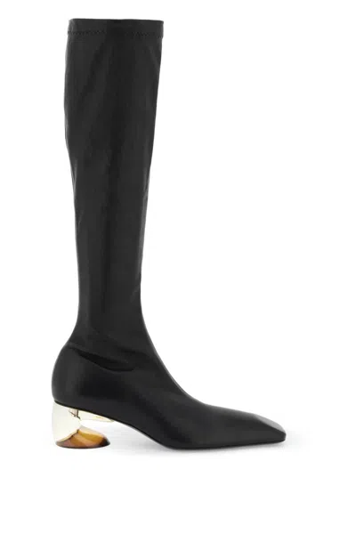 JIL SANDER JIL SANDER STRETCH LEATHER BOOTS