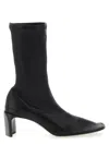 Jil Sander Stretch Nappa Leather Boot In Black