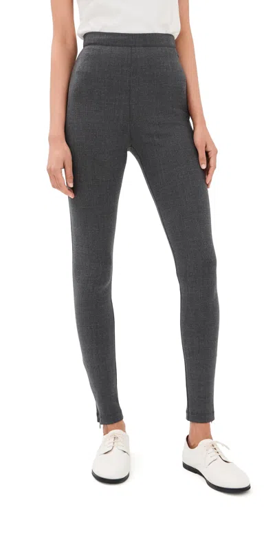 Jil Sander Stretch Wool Tailored Leggings Asphalt