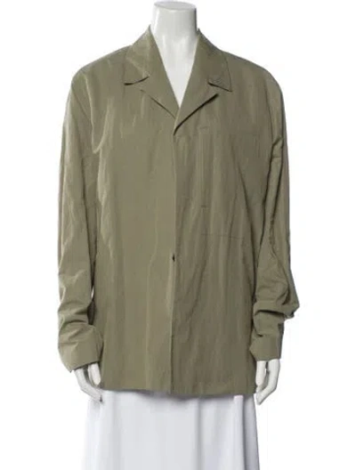 Pre-owned Jil Sander Striped Blazer In Green